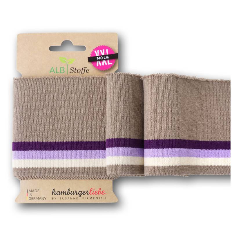 Cuff me College Albstoffe Hamburger Liebe Only you XXL, taupe von Stoffe Hemmers