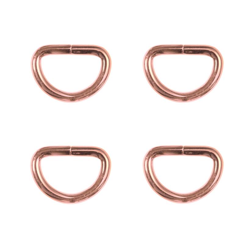 D-Ring 25 mm, rosegold von Stoffe Hemmers