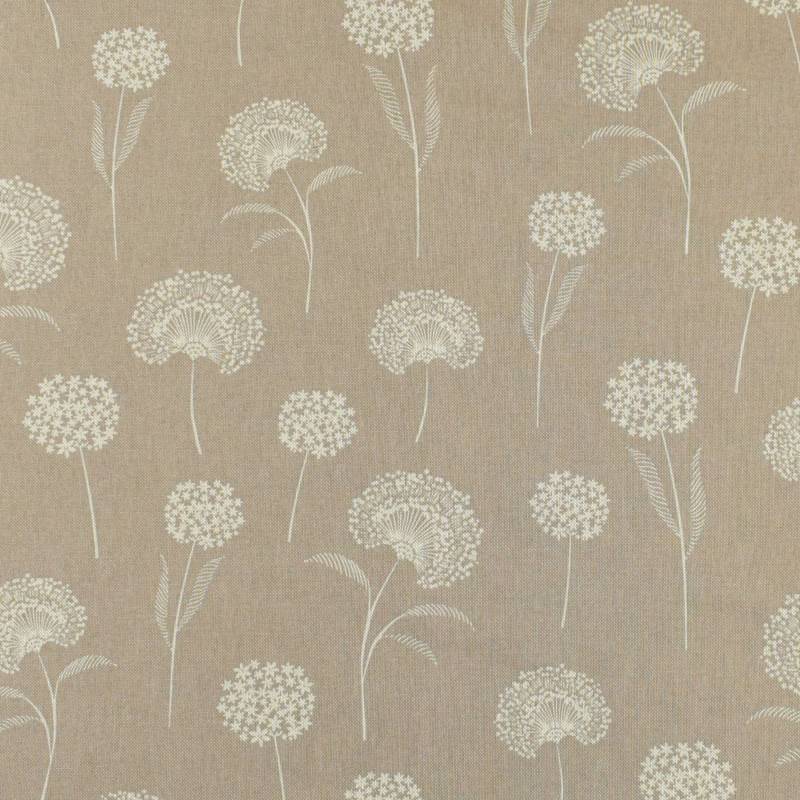 Dekostoff Halbpanama Dandelions, taupe von Stoffe Hemmers