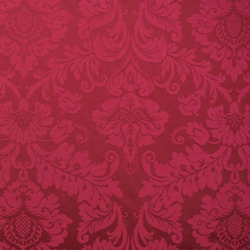 Dekostoff Jacquard Trento, 280 cm, bordeaux von Stoffe Hemmers