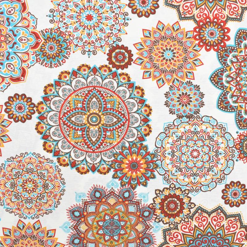 Dekostoff Ottoman Big Mandala, rot von Stoffe Hemmers