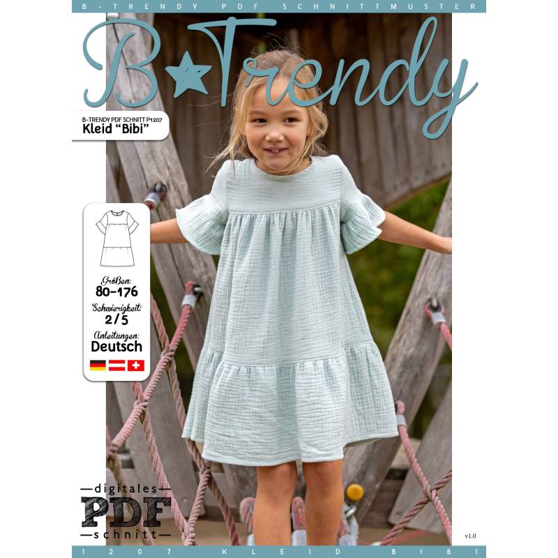 E-Book B-Trendy P1207 Kleid Bibi Kids von Stoffe Hemmers