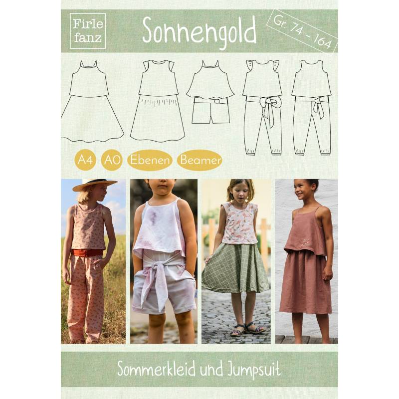 E-Book Firlefanz Sommerkleid/Jumpsuit Sonnengold von Stoffe Hemmers