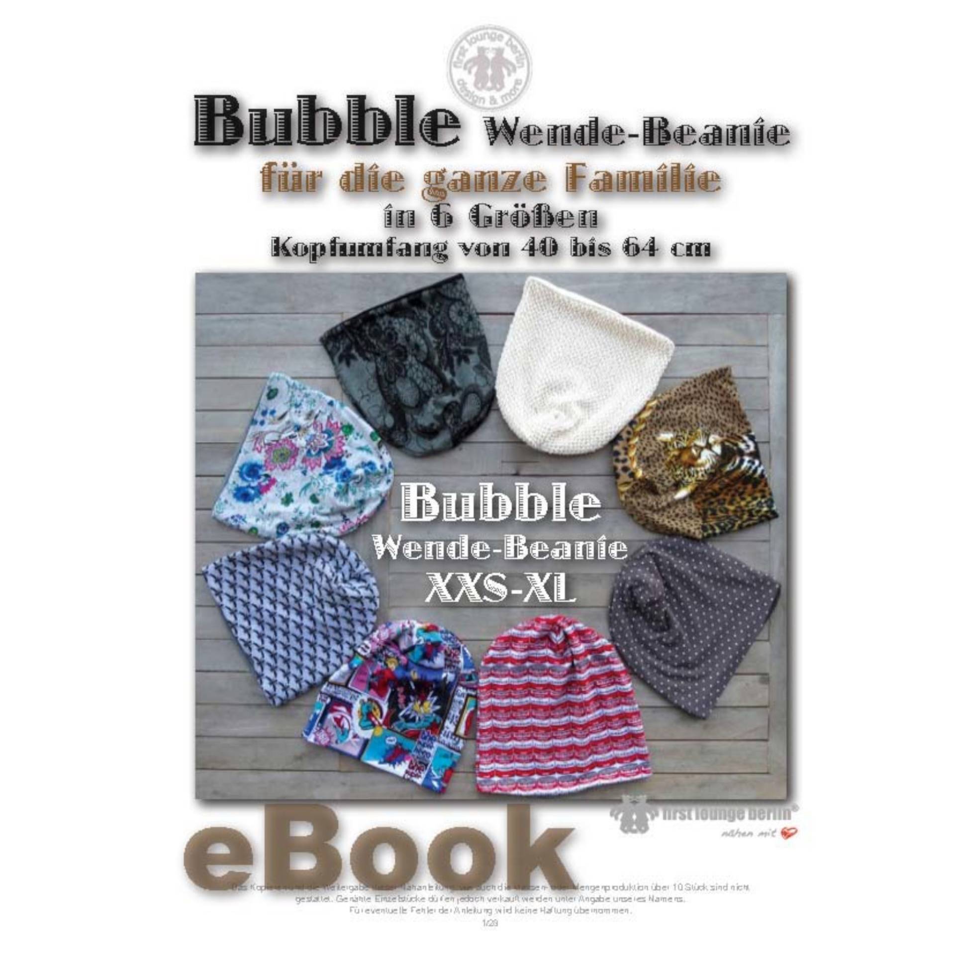 E-Book Firstlounge Berlin Bubble Beanie von Stoffe Hemmers