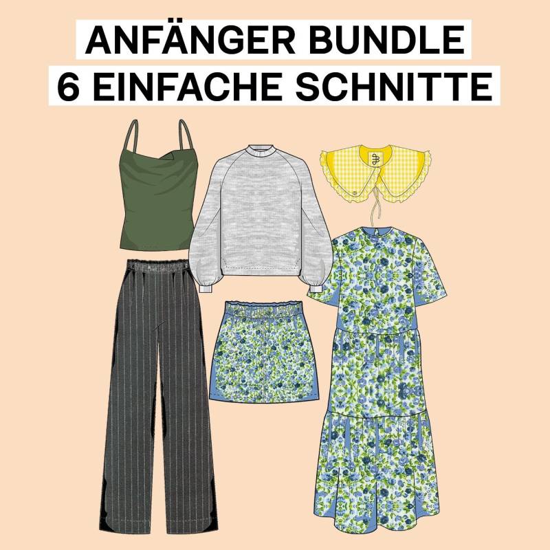 E-Book JULIANA MARTEJEVS 6 Einfache Schnittmuster für Anfänger Bundle von Stoffe Hemmers