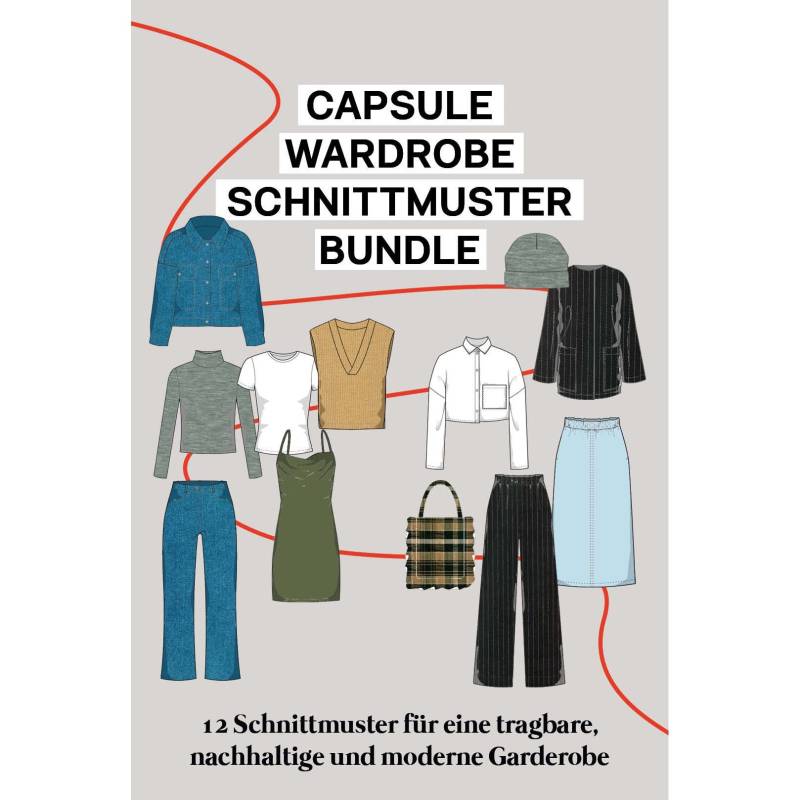 E-Book JULIANA MARTEJEVS Schnittmuster Bundle Capsule Wardrobe 12 Schnittmuster von Stoffe Hemmers