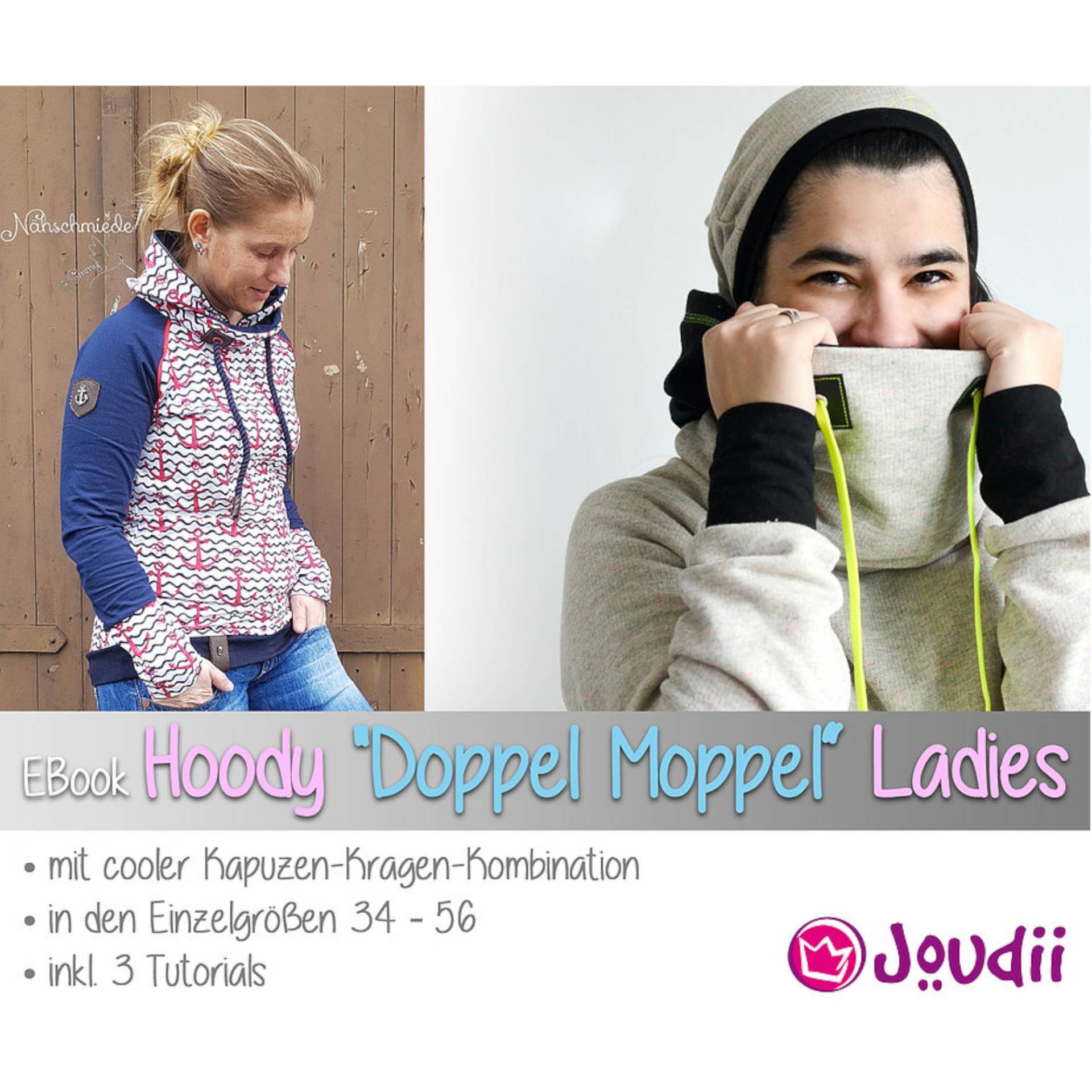 E-Book Joudii Hoodie Doppel Moppel Ladies von Stoffe Hemmers