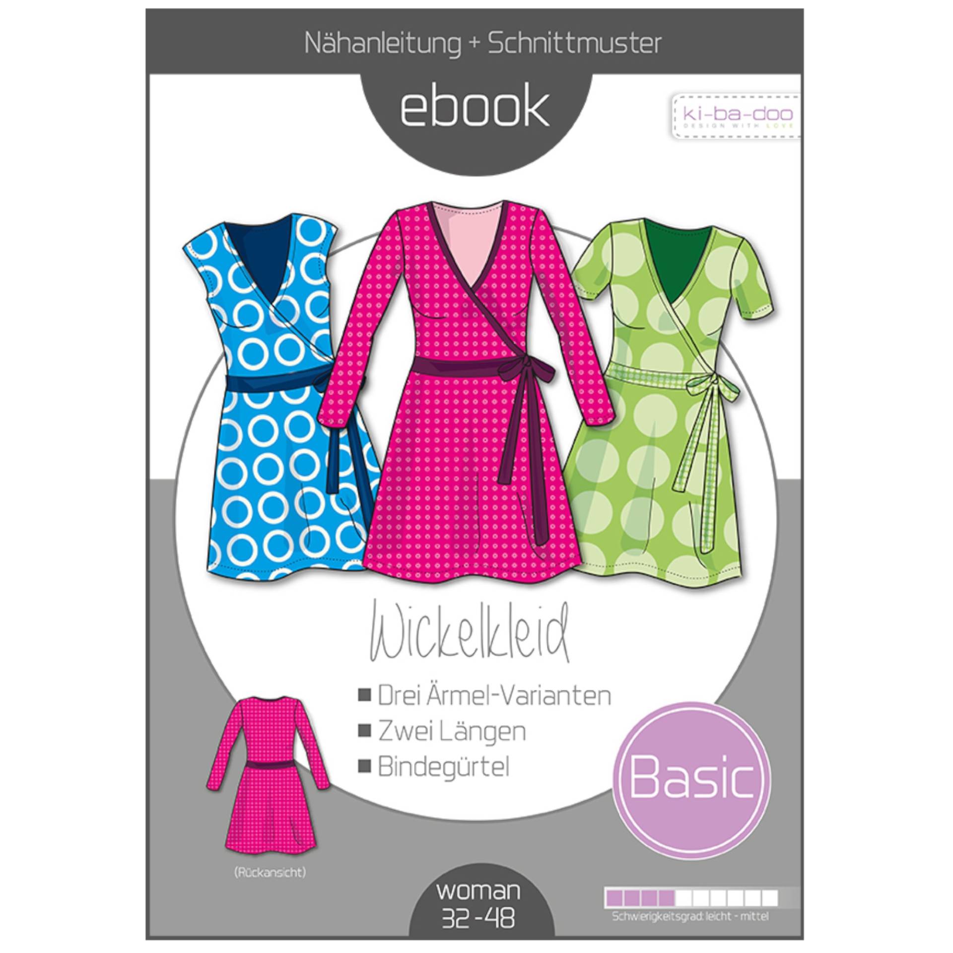 E-Book Ki-Ba-Doo Basic Wickelkleid Damen von Stoffe Hemmers