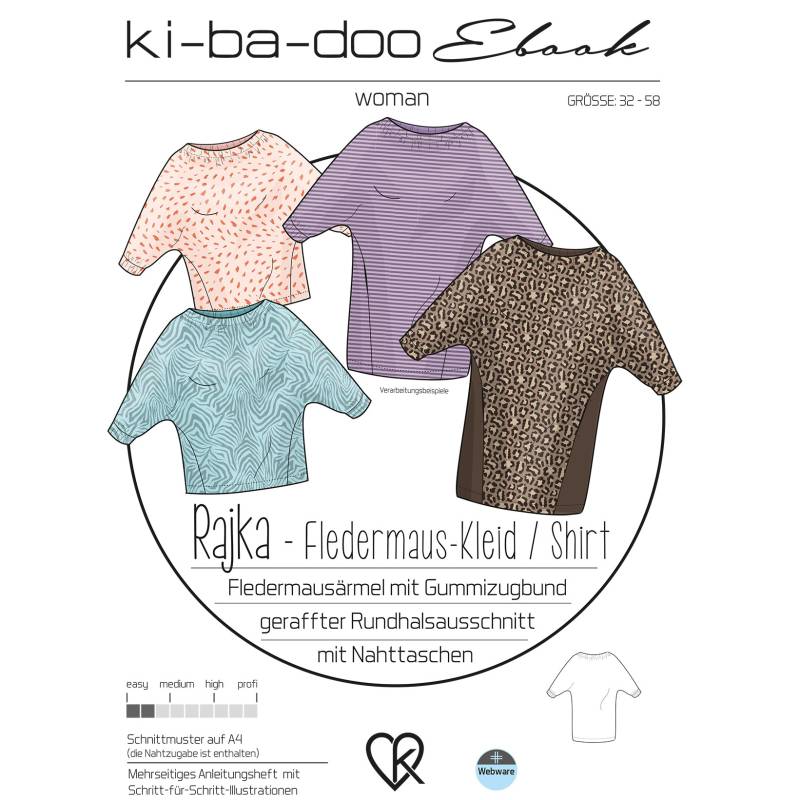 E-Book Ki-Ba-Doo Fledermaus Kleid/Shirt Rajka von Stoffe Hemmers