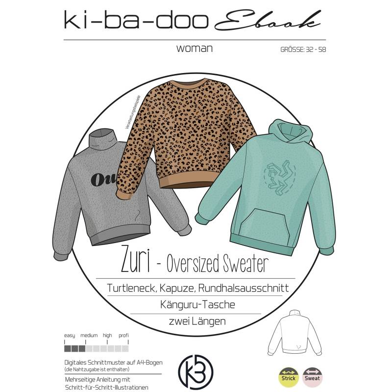 E-Book Ki-Ba-Doo Sweater Zuri von Stoffe Hemmers