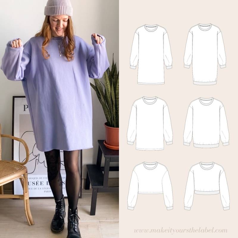 E-Book Make it yours Oversized Sweatkleid / Sweater von Stoffe Hemmers