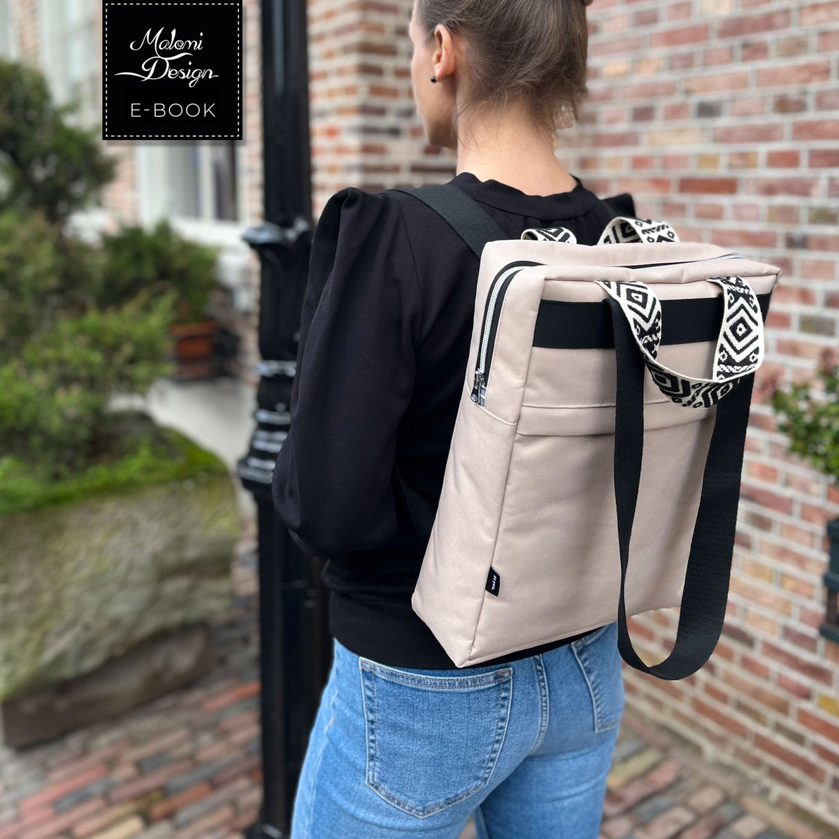 E-Book Malomi Rucksack Tasche Sina von Stoffe Hemmers