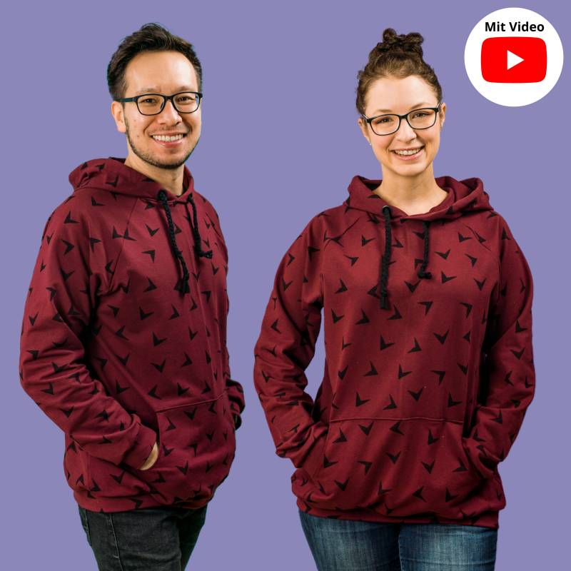 E-Book Nähfrosch Hoodie TIBU Unisex von Stoffe Hemmers