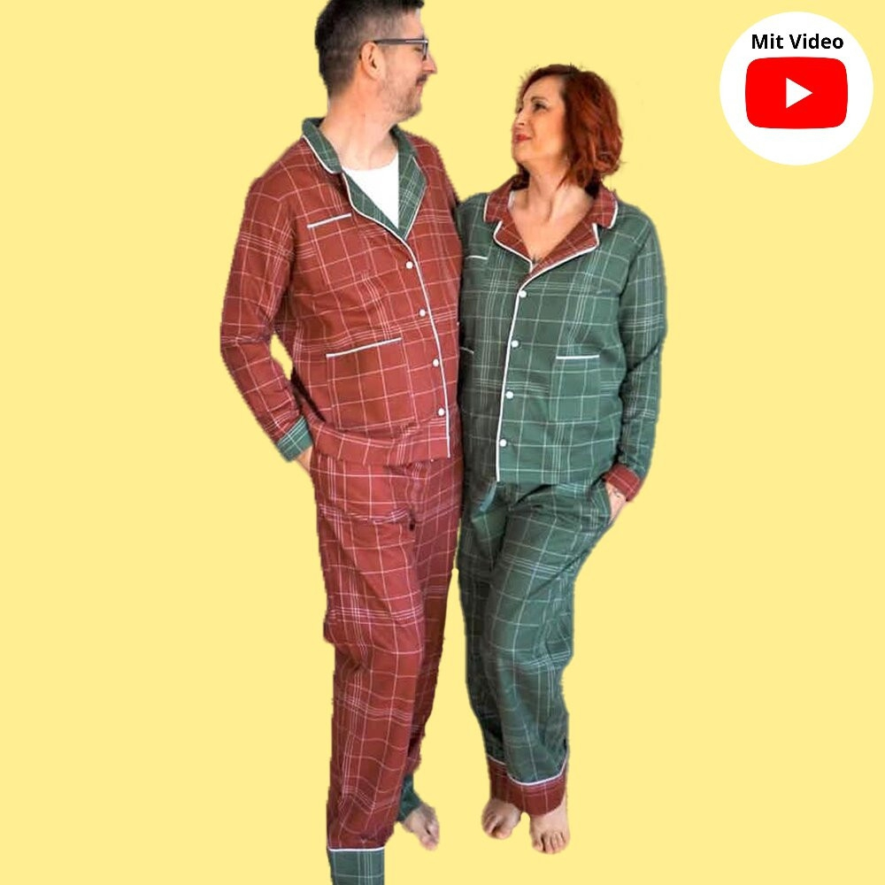 E-Book Nähfrosch Pyjama Tidur Erwachsene Unisex von Stoffe Hemmers