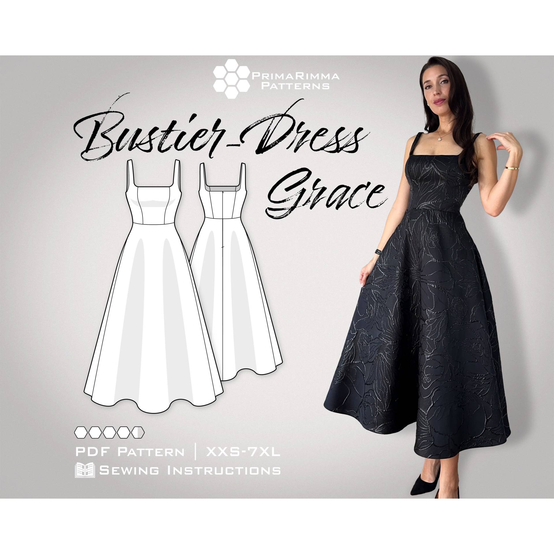 E-Book PrimaRimma Bustier Kleid Grace von Stoffe Hemmers