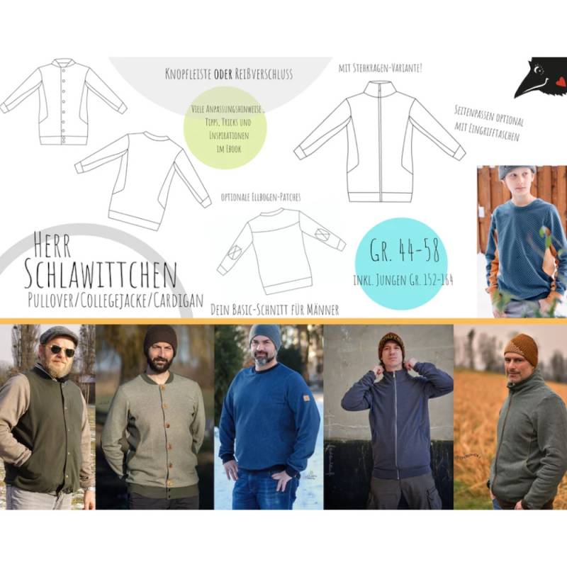 E-Book Rabaukowitsch Herren Pullover/Jacke/Cardigan Herr Schlawittchen von Stoffe Hemmers