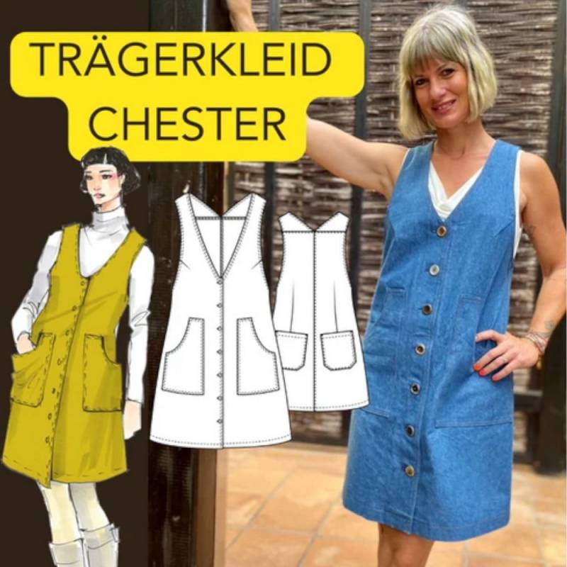 E-Book Schnittmuster Berlin Trägerkleid Chester von Stoffe Hemmers