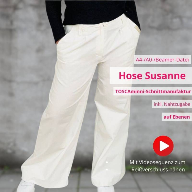 E-Book TOSCAminni Schnittmanufaktur Damen Hose Susanne von Stoffe Hemmers