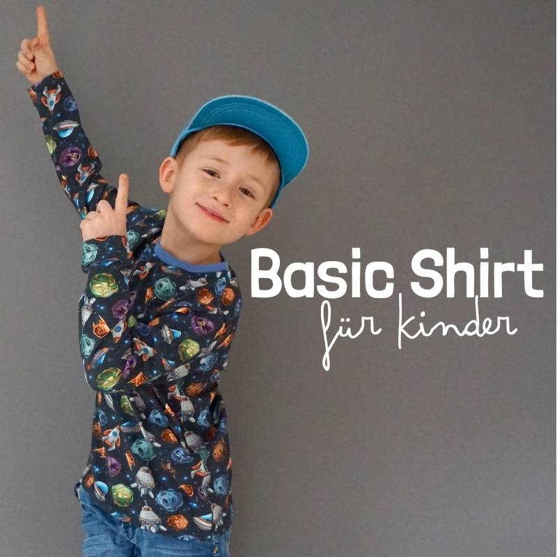 E-Book Windschnittich Basic-Shirt Kids von Stoffe Hemmers