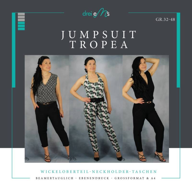 E-Book drei eM's Jumpsuit TROPEA von Stoffe Hemmers