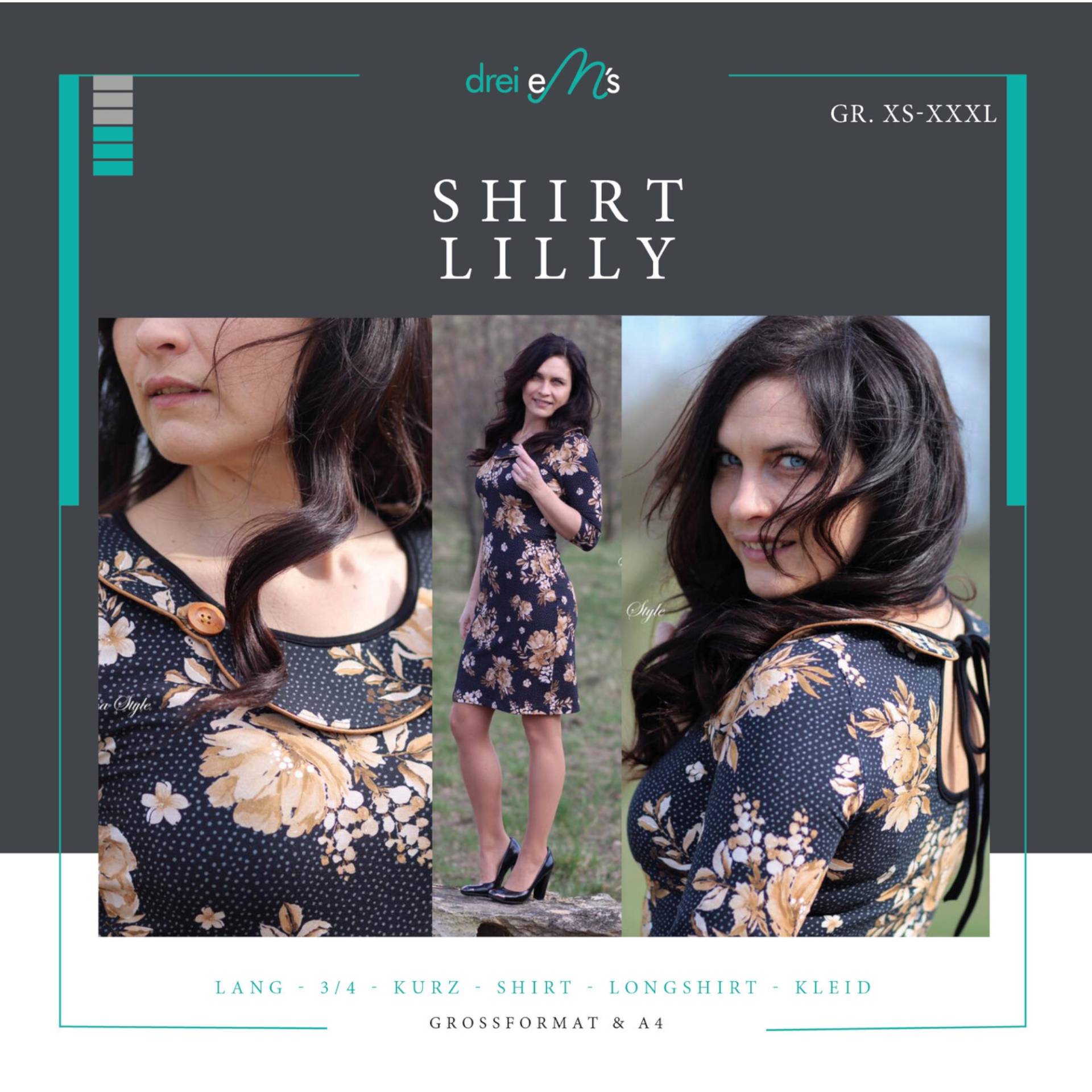 E-Book drei eM's Shirt / Kleid Lilly von Stoffe Hemmers