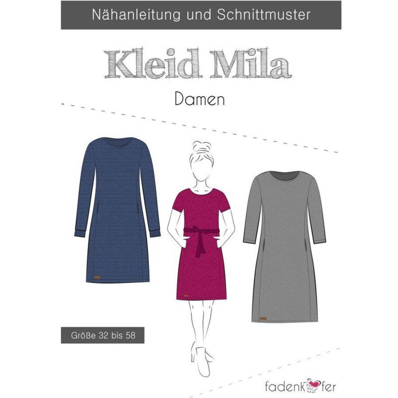 Fadenkäfer Mila Kleid Damen Papierschnittmuster von Stoffe Hemmers