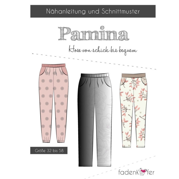 Fadenkäfer Pamina Hose Damen Papierschnittmuster von Stoffe Hemmers