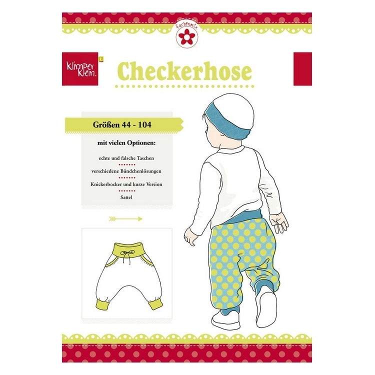 Farbenmix Checkerhose Papierschnittmuster Farbenmix Checkerhose Papierschnittmuster von Stoffe Hemmers