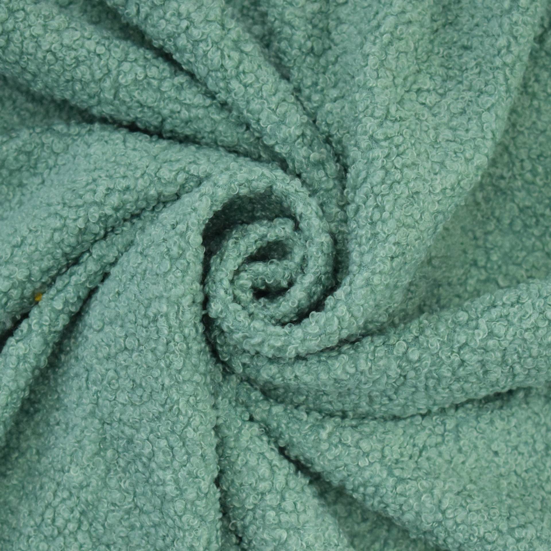 Feinstrickjersey Boucle, mint von Stoffe Hemmers