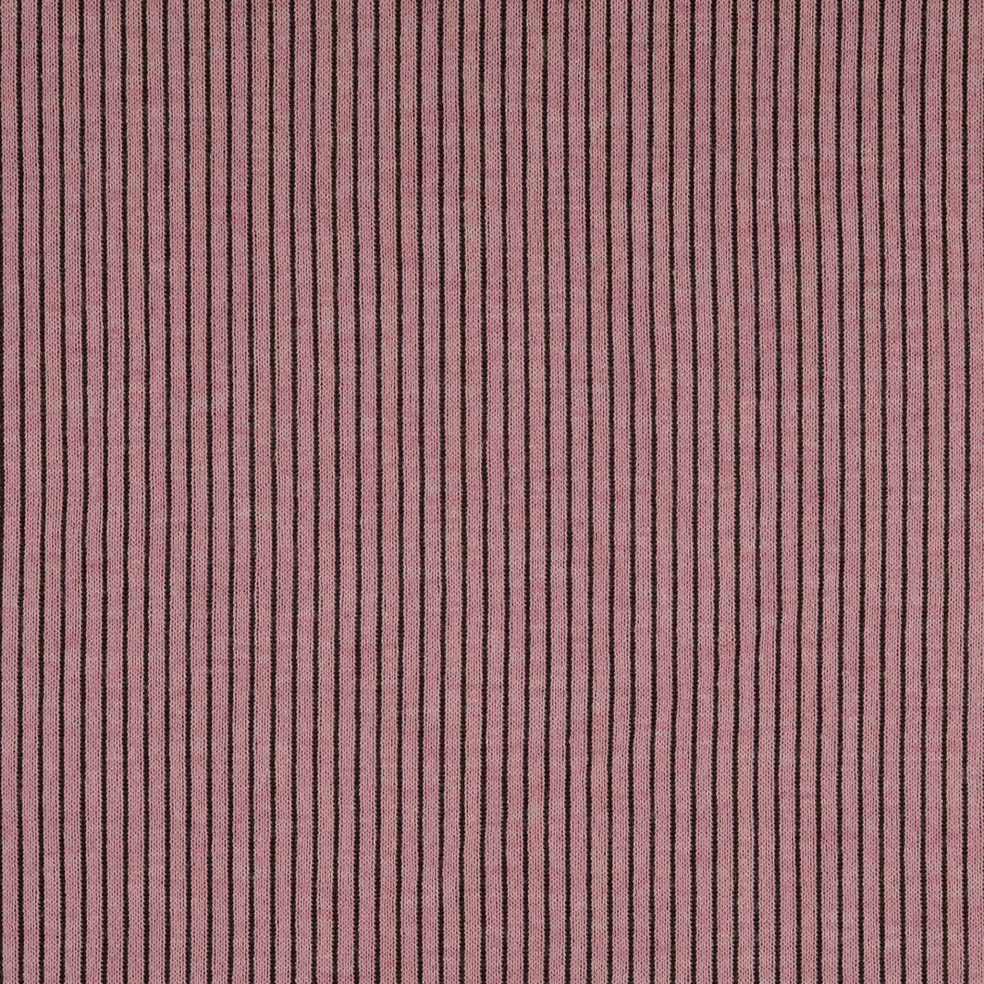 Feinstrickstoff Stripes, altrosa von Stoffe Hemmers