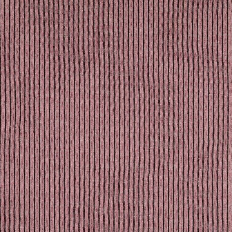 Feinstrickstoff Stripes, altrosa von Stoffe Hemmers