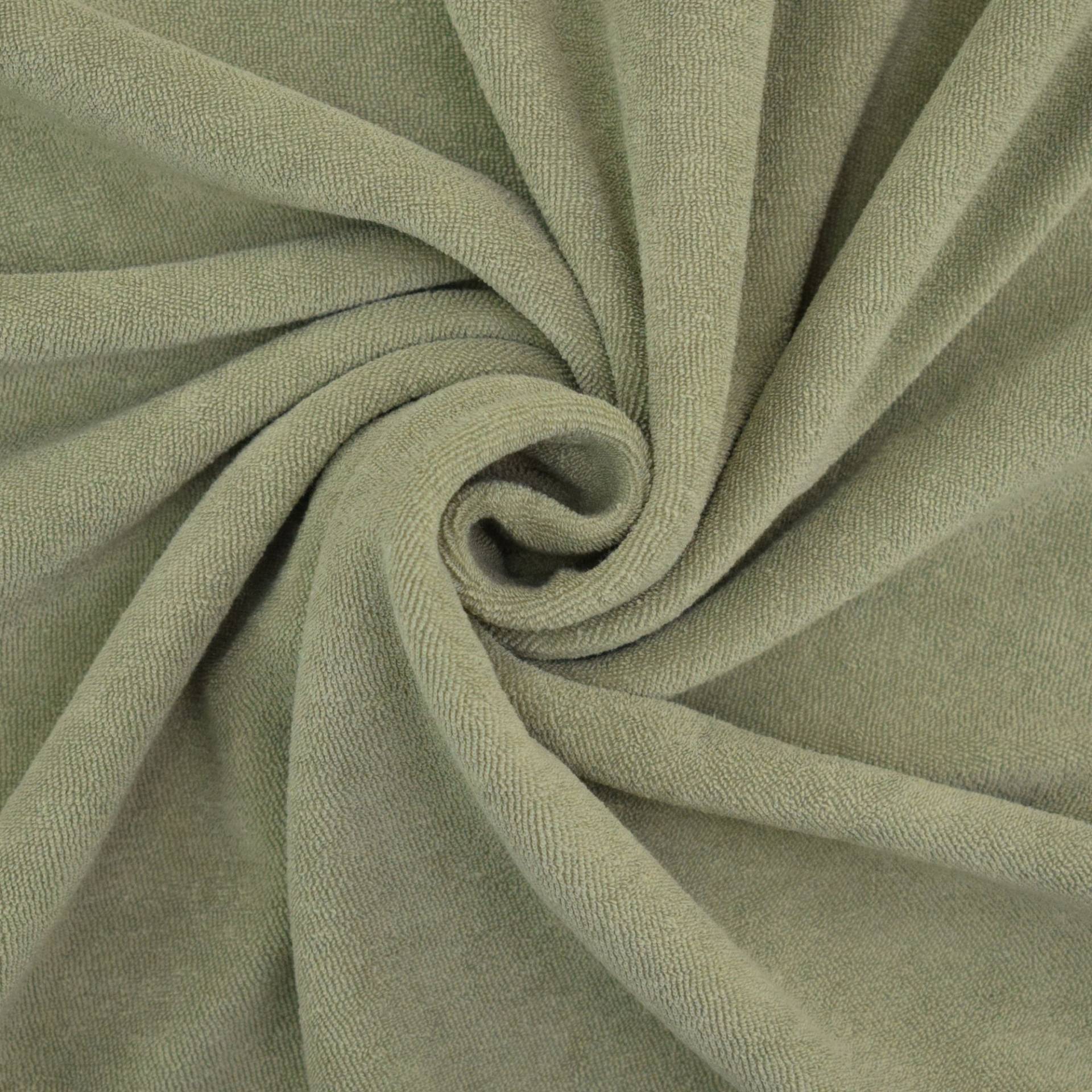Frottee-Jersey, hell khaki Frottee-Jersey, hell khaki von Stoffe Hemmers