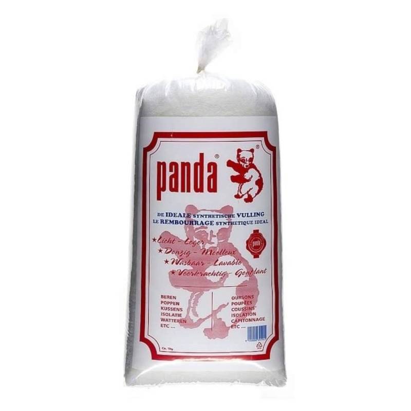 Füllwatte Panda weiss (1000g) von Stoffe Hemmers