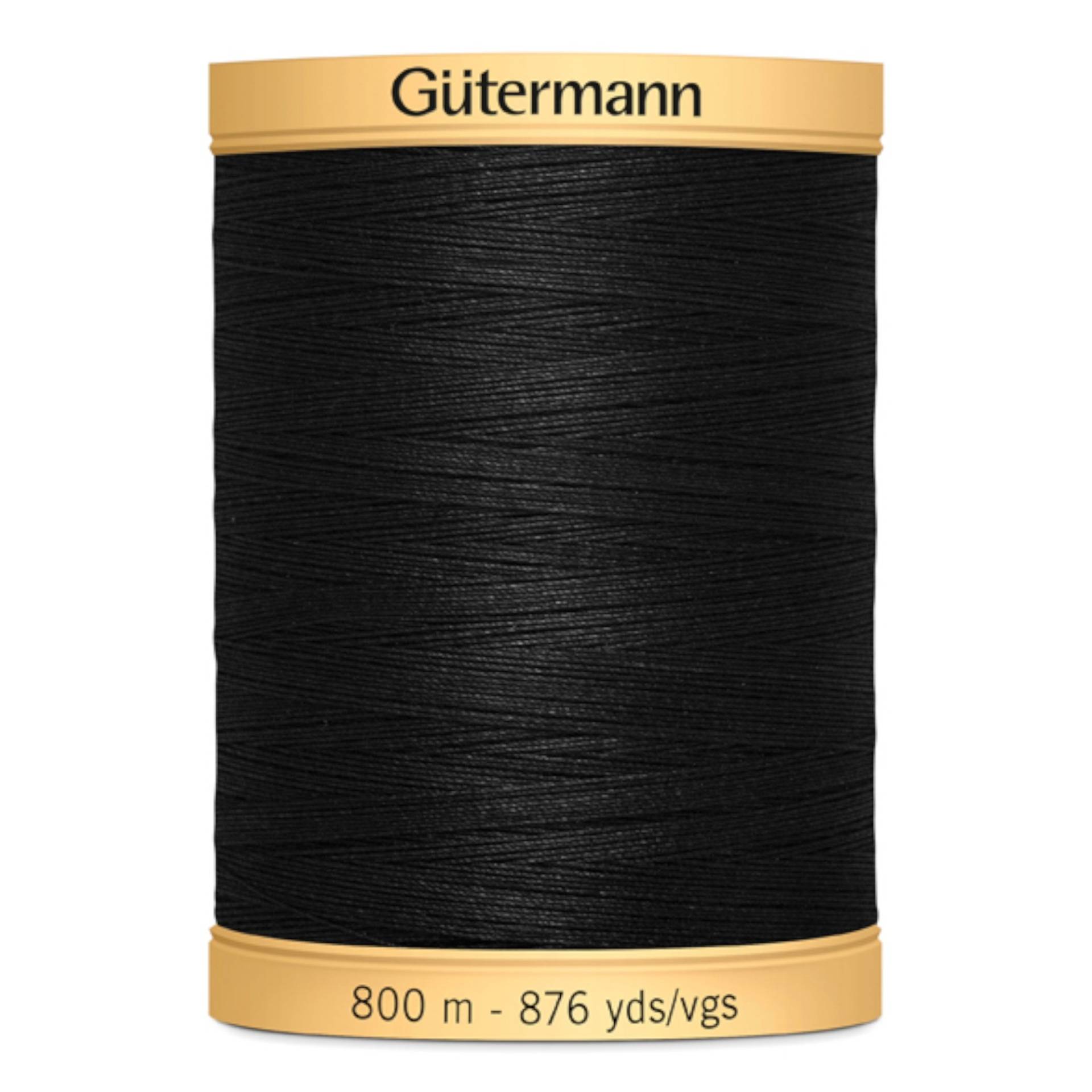 Gütermann C NE 50 Baumwollgarn 800 m, schwarz von Stoffe Hemmers