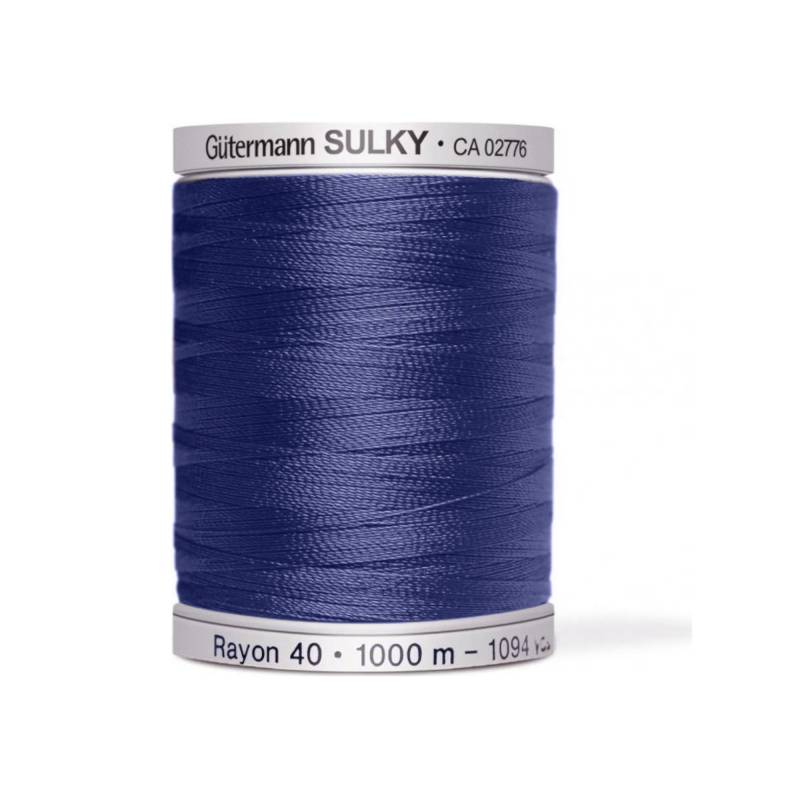 Gütermann Rayon 40 Maschinenstickgarn 1000 m, blau von Stoffe Hemmers