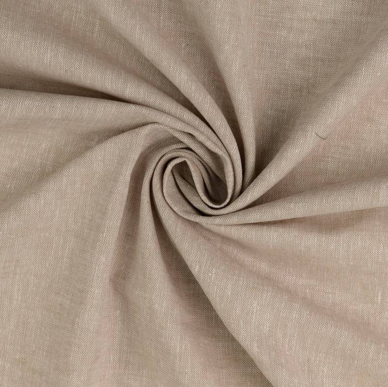 Halbleinen meliert, beige von Stoffe Hemmers