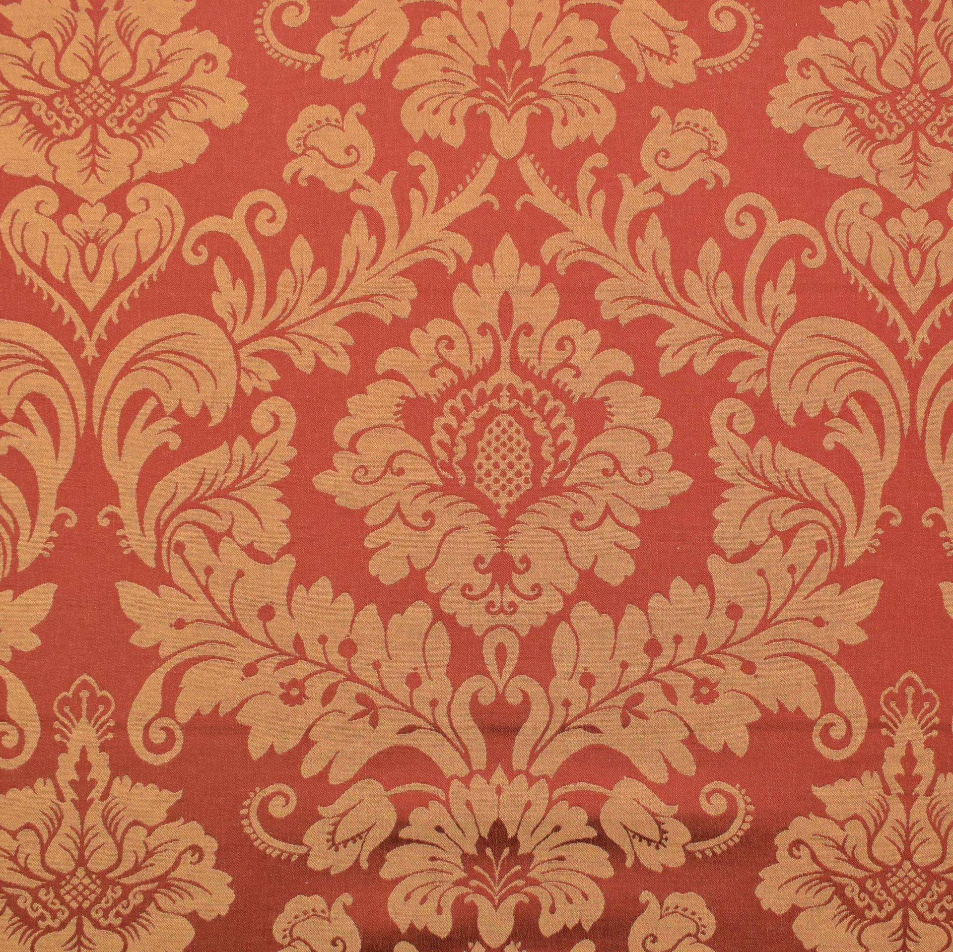 Dekostoff Jacquard Trento, 280 cm, rot/gold von Stoffe Hemmers