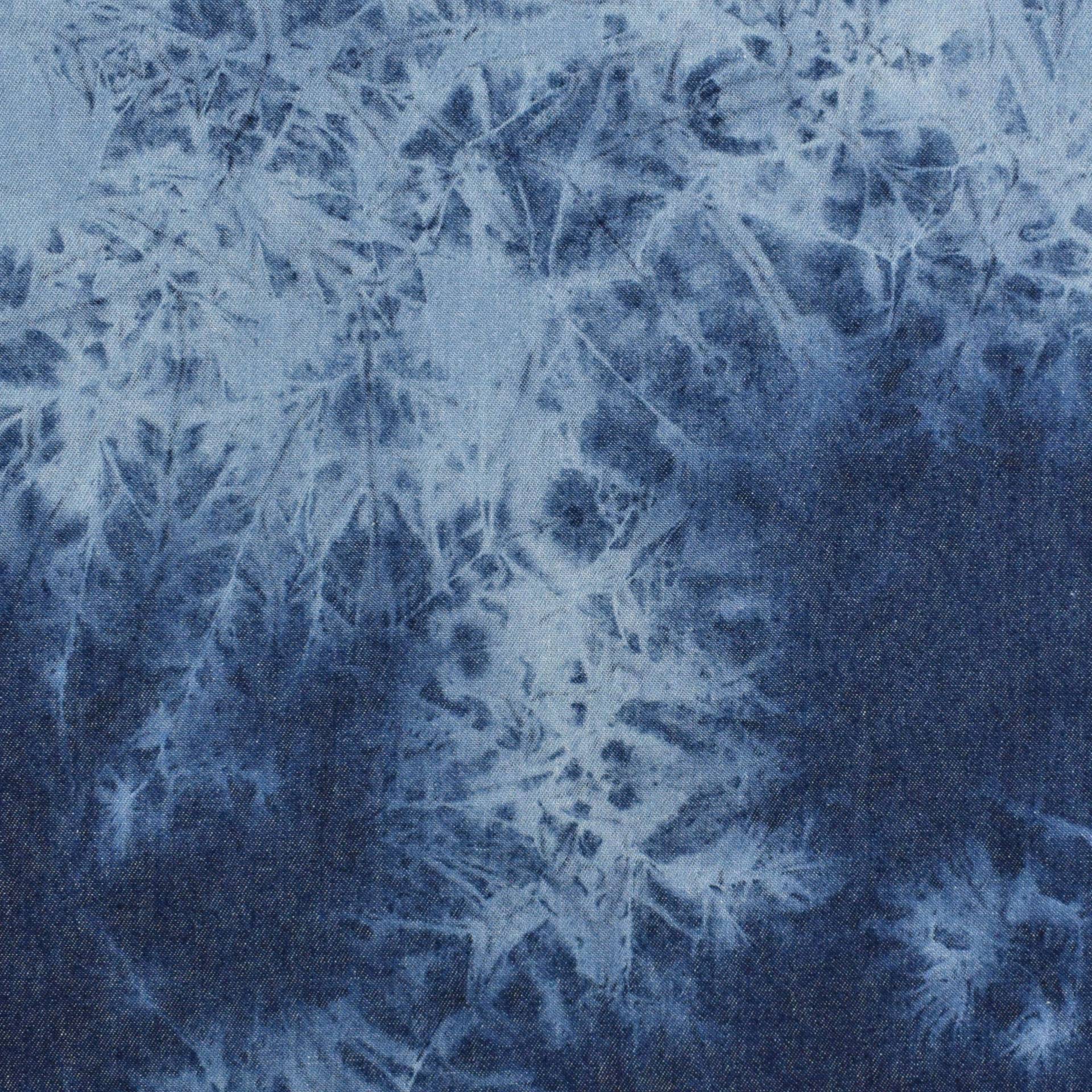 Jeansstoff Batik, dunkelblau Jeansstoff Batik, dunkelblau von Stoffe Hemmers
