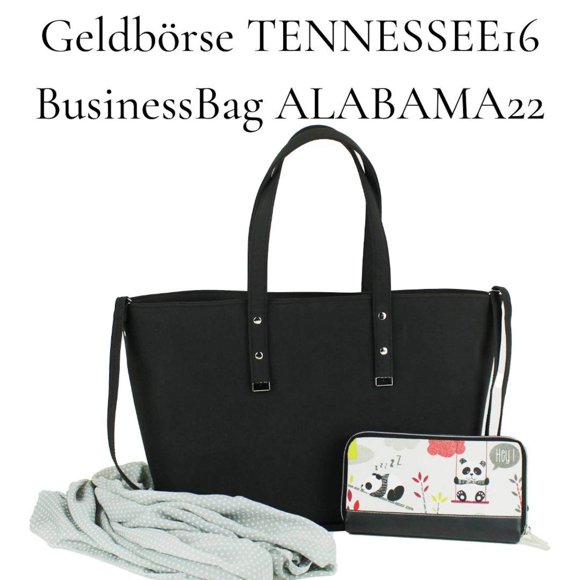 Kombi E-Book LilaMint Design Geldbörse Tennessee16 + Businessbag Alabama22 von Stoffe Hemmers