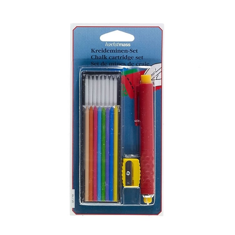 Kreideminen-Set mit Stift und Anspitzer von Stoffe Hemmers