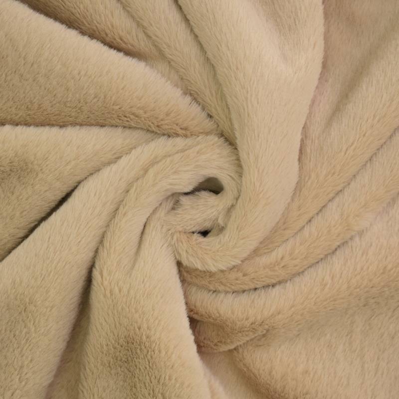 Kunstfell, beige von Stoffe Hemmers