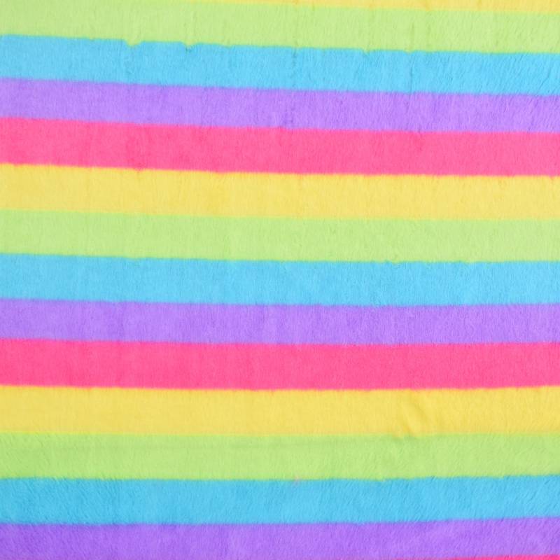 Kunstfell Rainbow, multicolor von Stoffe Hemmers