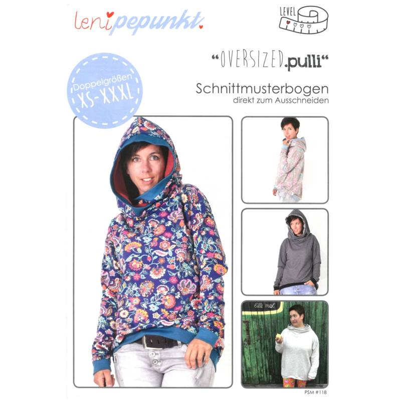 Leni Pepunkt OVERSIZED.pulli Papierschnittmuster von Stoffe Hemmers