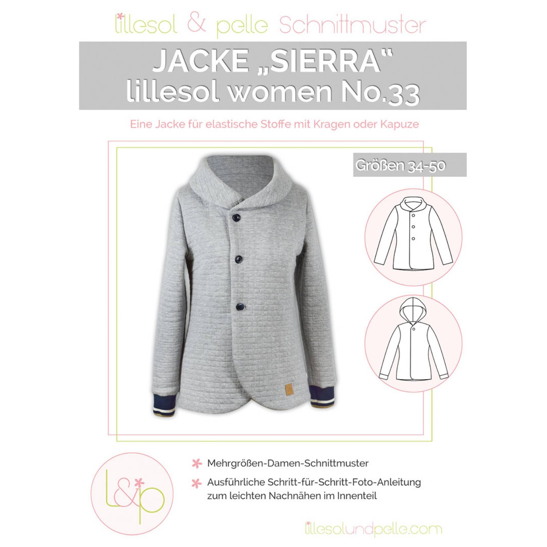 Lillesol Women No. 33 Jacke Sierra Papierschnittmuster von Stoffe Hemmers