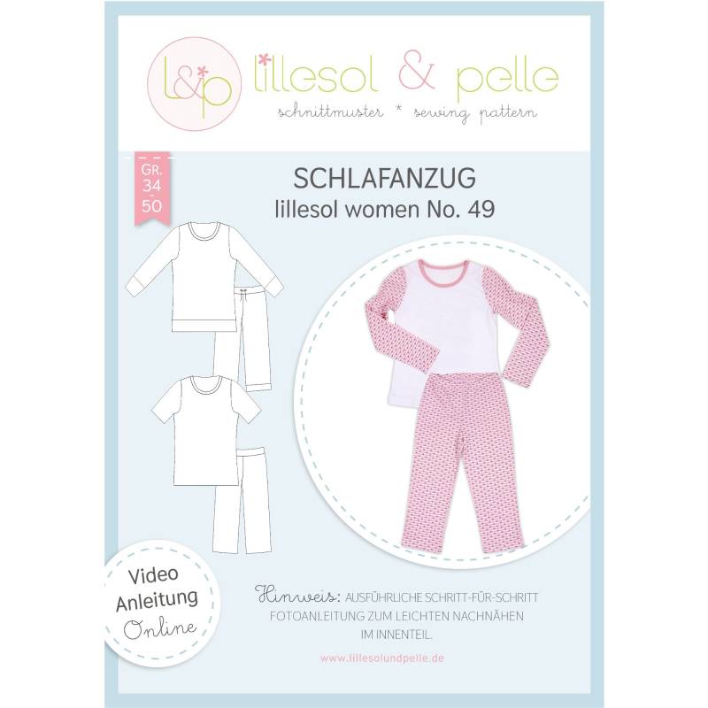 Lillesol Women No. 49 Schlafanzug Papierschnittmuster von Stoffe Hemmers