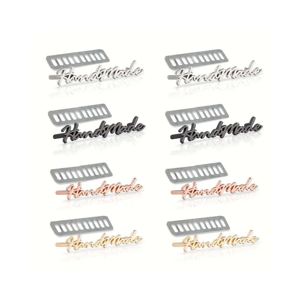 Metall-Handmade-Label, 8 Stk. Mix Metall-Handmade-Label, 8 Stk. Mix von Stoffe Hemmers