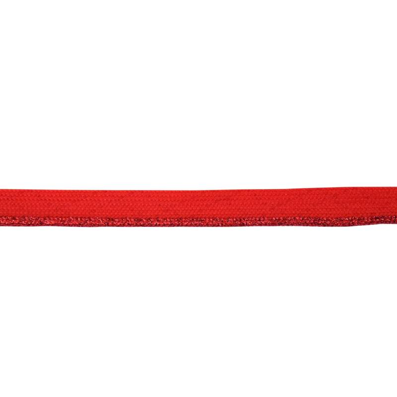 Paspelband Lurex, rot von Stoffe Hemmers