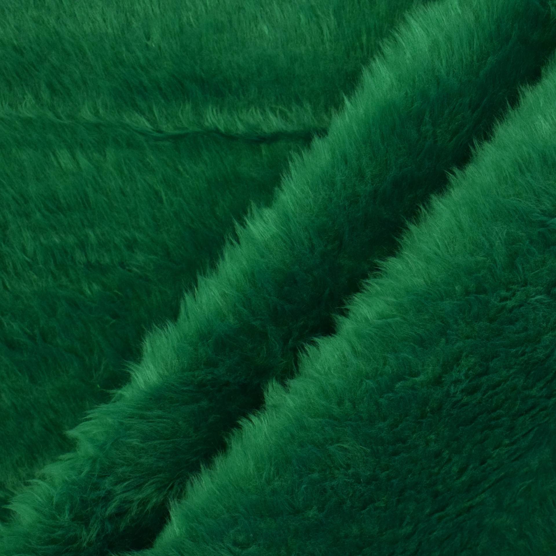 Plüschstoff grün von Stoffe Hemmers