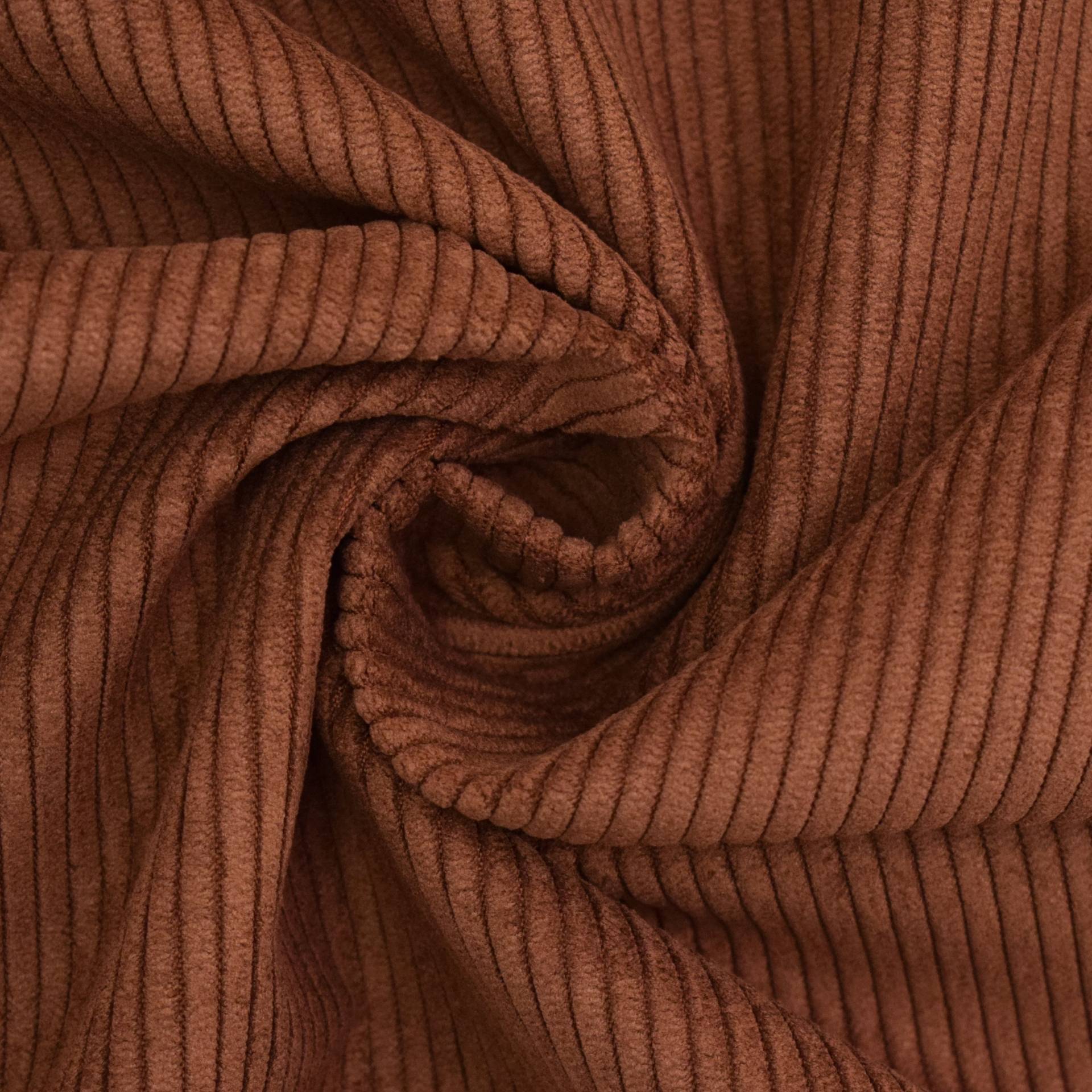 Polsterstoff Cord Fjord, terracotta von Stoffe Hemmers