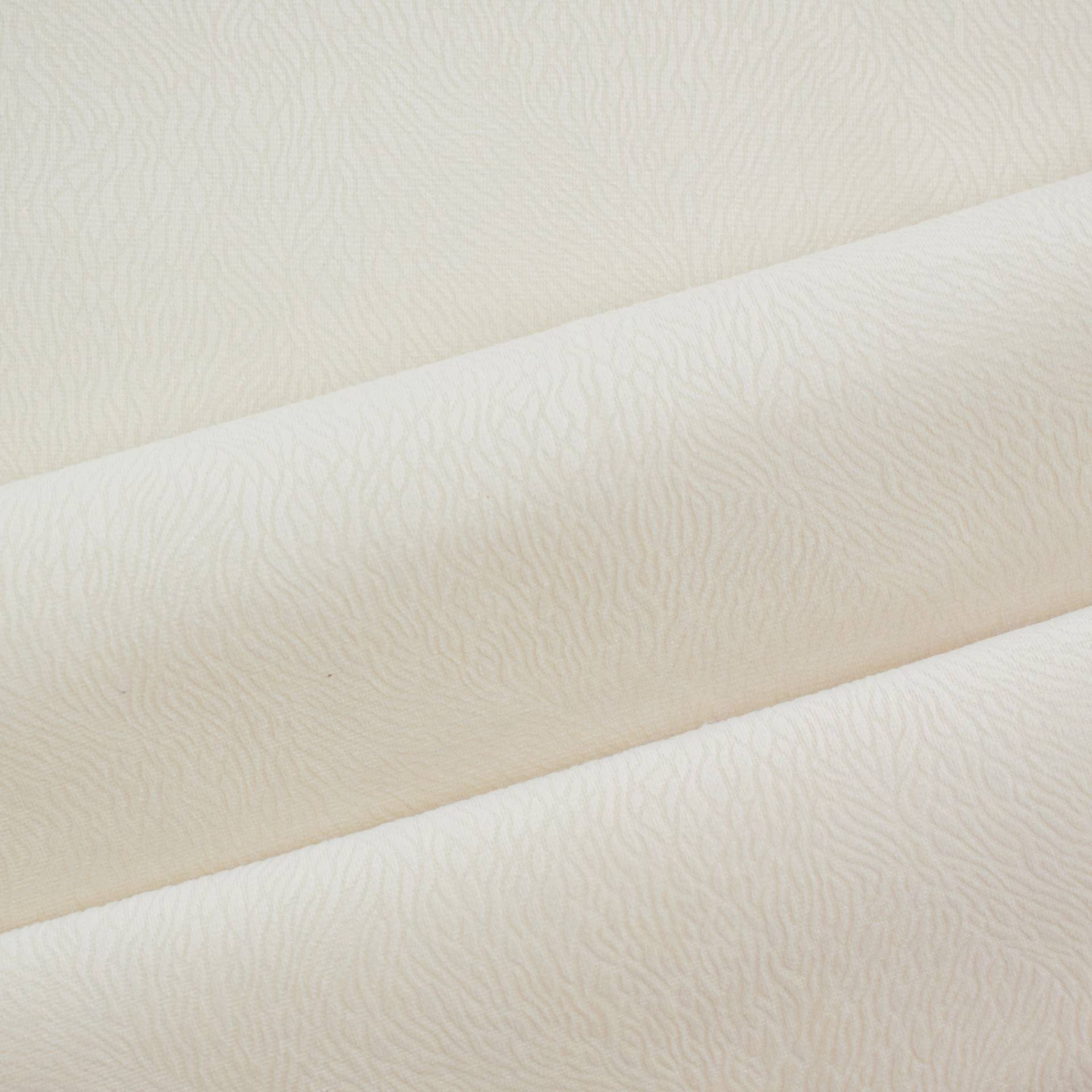 Polsterstoff Velvet Waves, creme von Stoffe Hemmers